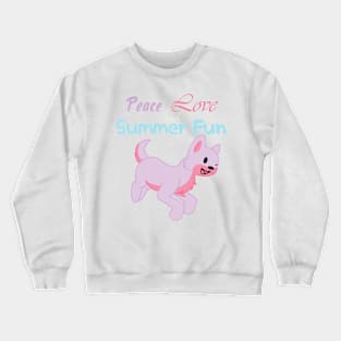 Peace Love and Summer Fun Crewneck Sweatshirt